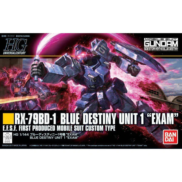 GUNDAM - HG 1/144 BLUE DESTINY UNIT1 EXAM