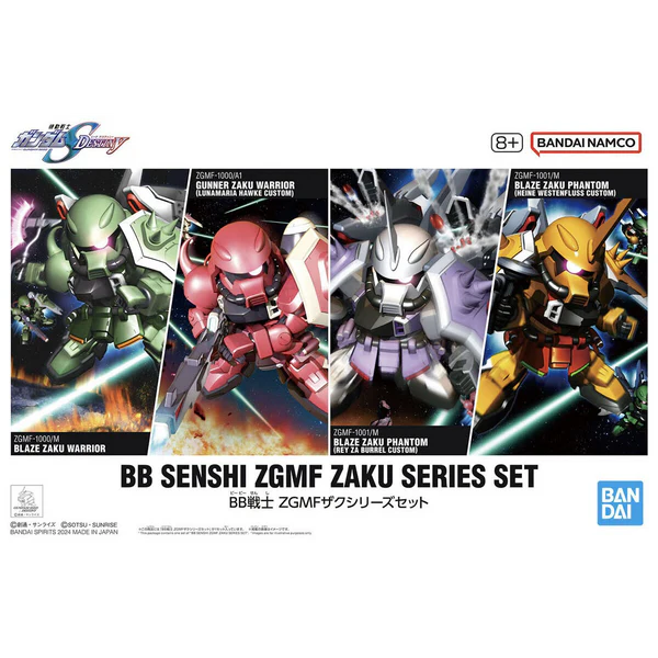 GUNDAM - BB SENSHI ZGMF ZAKU SERIES SET