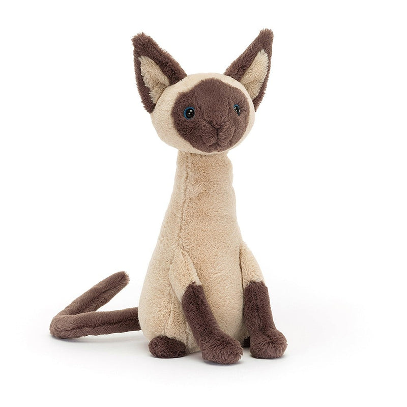 JELLYCAT IRIS SIAMESE CAT BROWN 3X2X27 CM