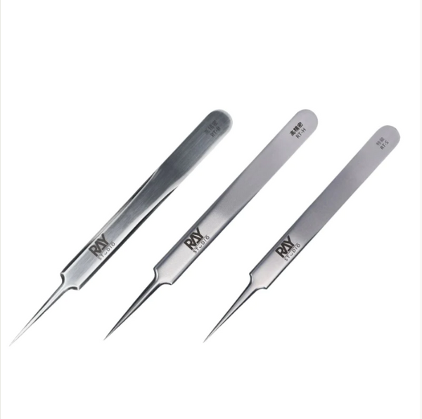 Ray Studio Model Kit Stainless Steel Precision Tweezers