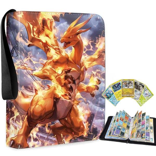 Trading Card Binder - Golden Blaze Charizard (9-Pocket)