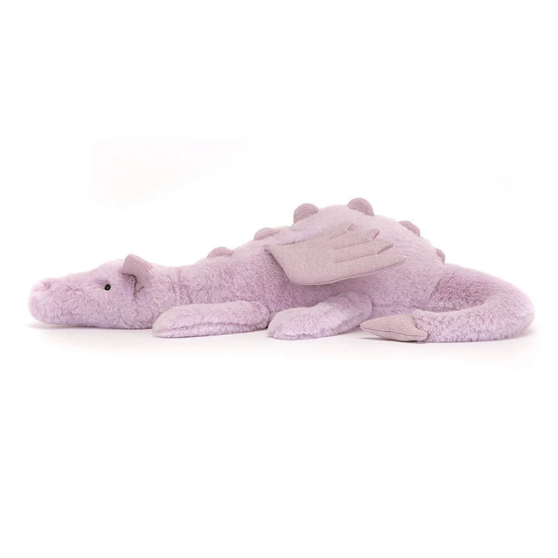 JELLYCAT LAVENDER DRAGON HUGE LILAC 18X66X19 CM