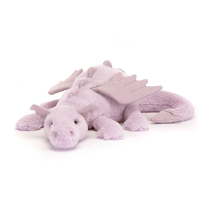 JELLYCAT LAVENDER DRAGON HUGE LILAC 18X66X19 CM