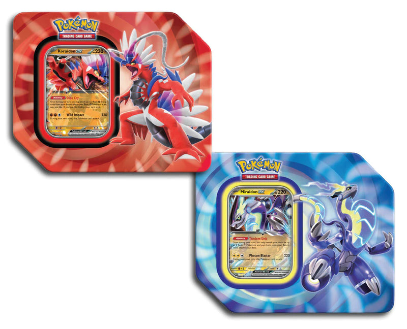 Pokemon TCG: Paldea Legends Tin (Koraidon ex & Miraidon ex)