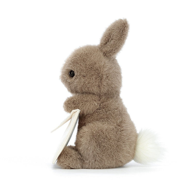 JELLYCAT MESSENGER BUNNY BROWN 12X12X11 CM