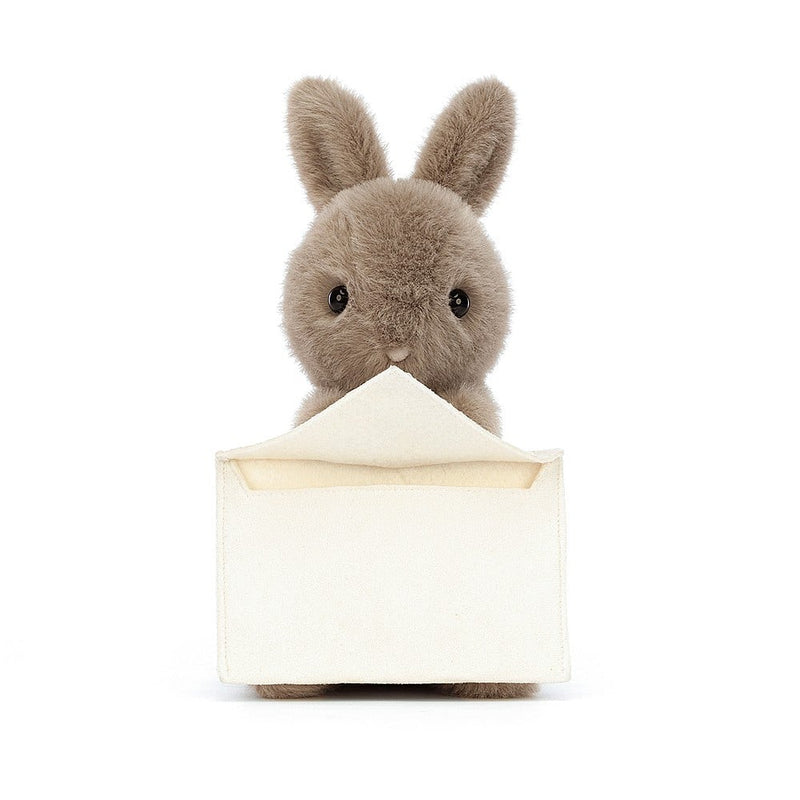 JELLYCAT MESSENGER BUNNY BROWN 12X12X11 CM