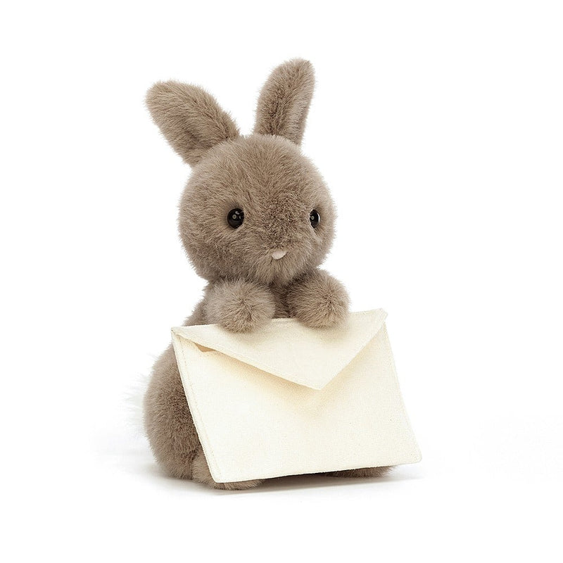 JELLYCAT MESSENGER BUNNY BROWN 12X12X11 CM