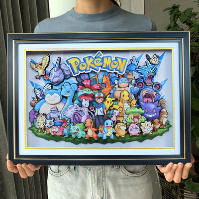 3D Quilling Paper Craft - Pokemon Portrait