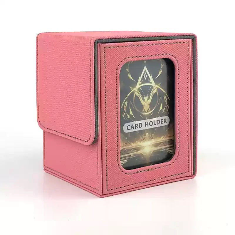 MUNTO - Trading Card Game Deck Box - Pink (100+ Cards)