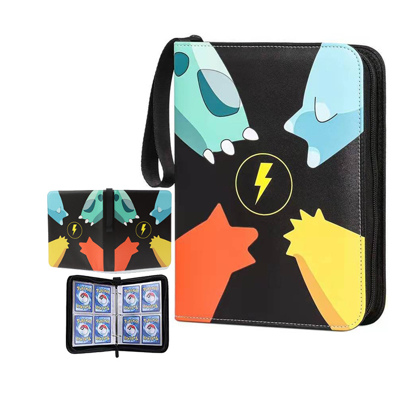 Trading Card Binder - Pokemon Paw Print Power Burst (4-Pocket)