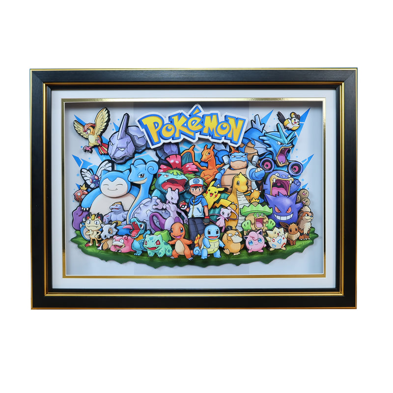 3D Quilling Paper Craft - Pokemon Portrait