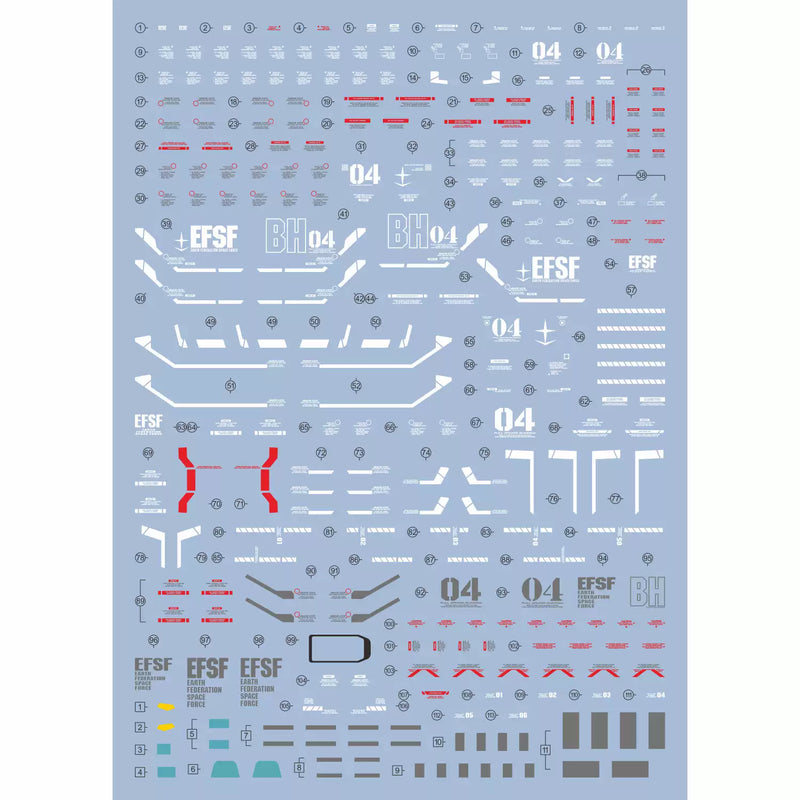 GUNDAM DECAL 191 MG 1/100 FULL ARMOR GUNDAM [GUNDAM THUNDERBOLT]