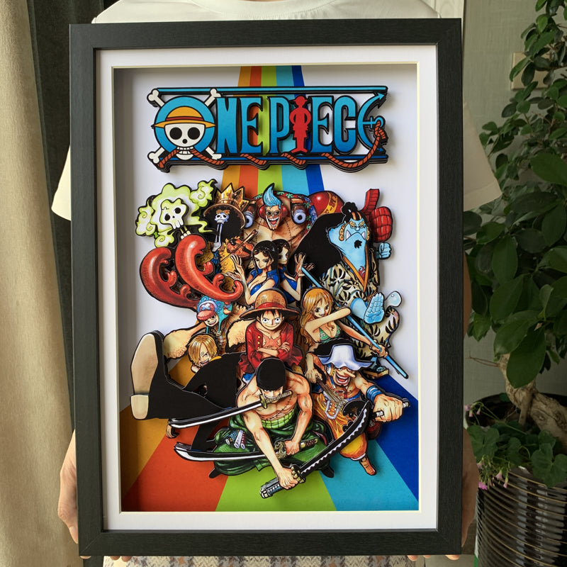 3D Quilling Paper Craft - One Piece Cover Page