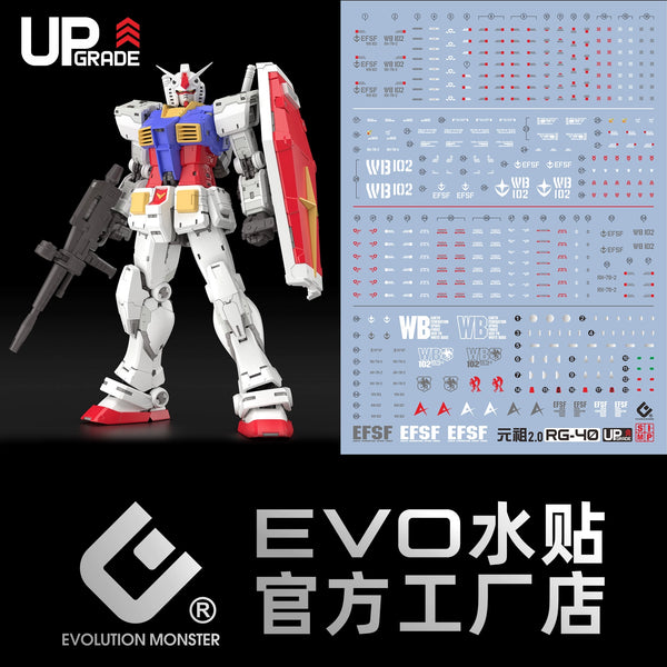 GUNDAM DECAL 40 RG 1/144 RX-78-2 GUNDAM VER.2.0