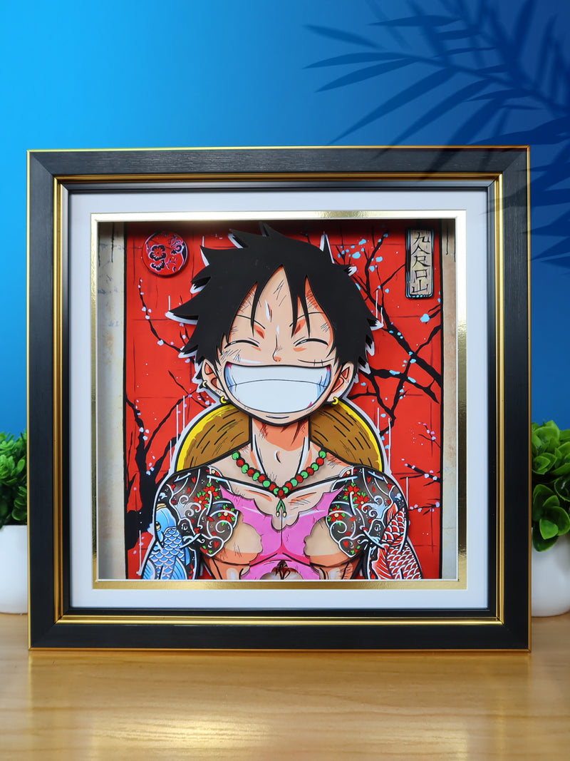 3D Quilling Paper Craft - One Piece - Luffy, the Straw Hat Kid