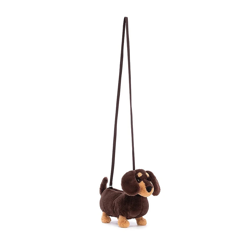 JELLYCAT OTTO SAUSAGE DOG BAG BROWN 7X22X16 CM