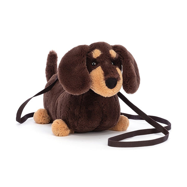 JELLYCAT OTTO SAUSAGE DOG BAG BROWN 7X22X16 CM