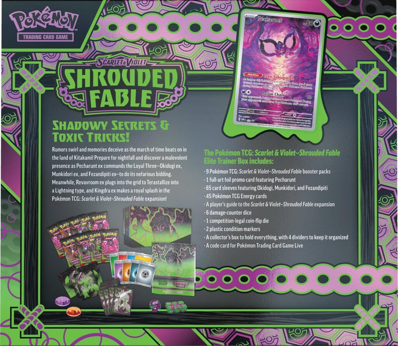 Pokemon TCG: Scarlet & Violet 6.5 Shrouded Fable Elite Trainer Box