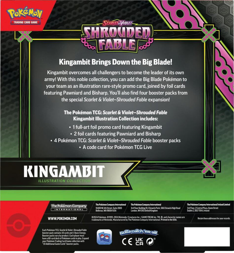 Pokemon TCG: Scarlet & Violet 6.5 Shrouded Fable Kingambit Illustration Collection