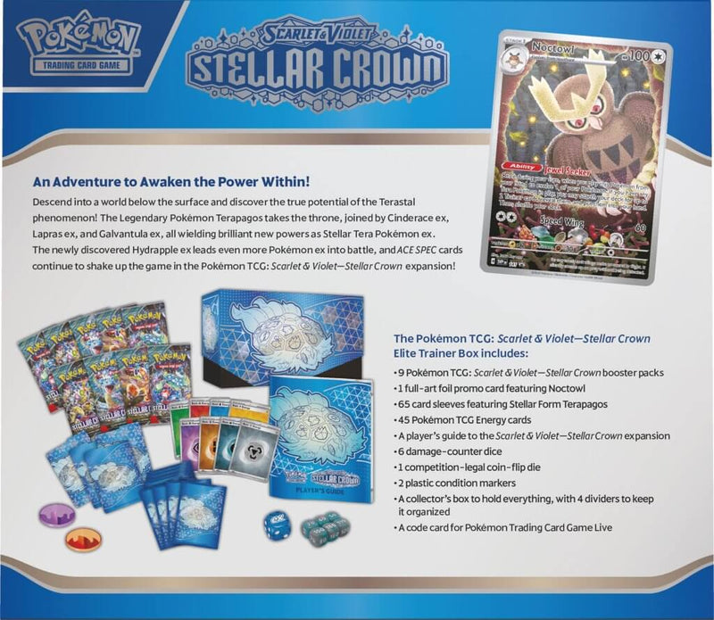 Pokemon TCG: Scarlet & Violet 7 Stellar Crown Elite Trainer Box