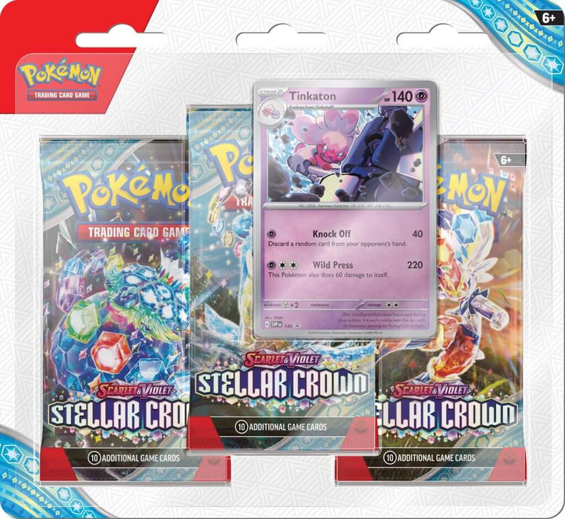 Pokemon TCG: Scarlet & Violet 7 Stellar Crown Three Booster Blister