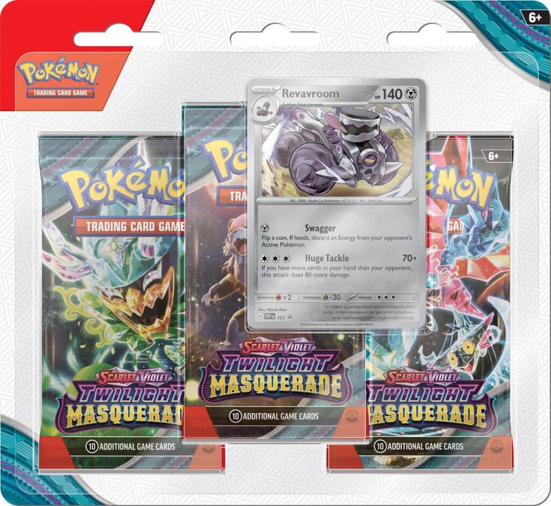 Pokemon TCG: Scarlet & Violet 6 Twilight Masquerade Three Booster Blister