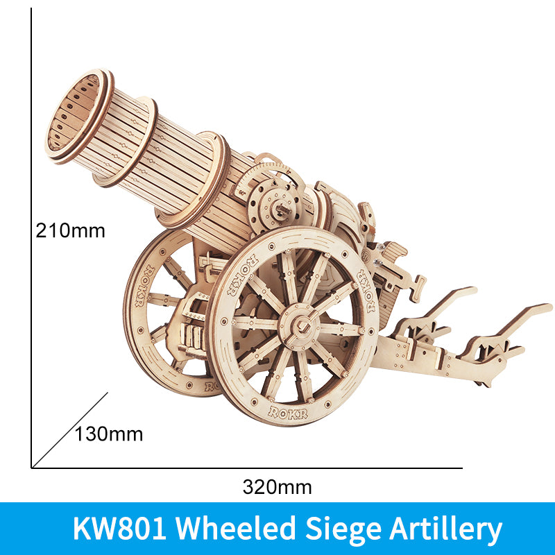 Robotime ROKR Wheeled Siege Artillery KW801