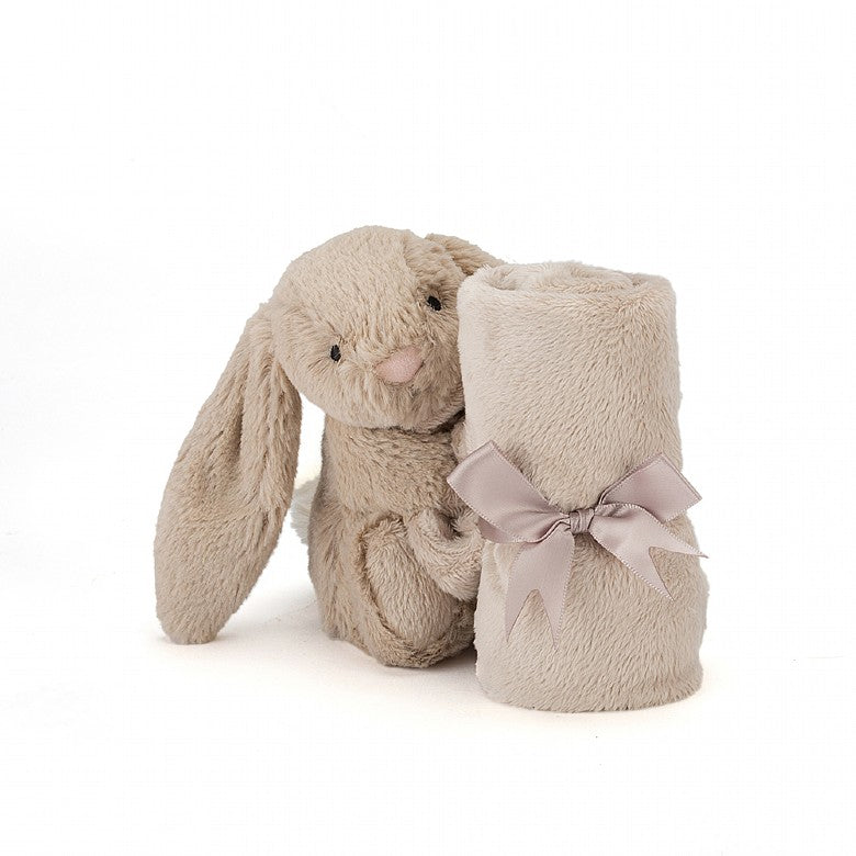 JELLYCAT BASHFUL BEIGE BUNNY SOOTHER BROWN 34X34X15 CM