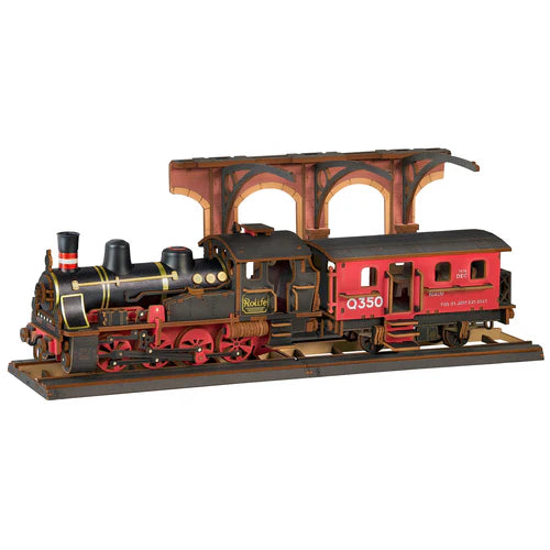 Robotime Rolife Steam Journey 3D Wooden Puzzle TGS01