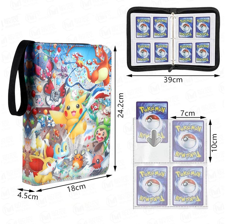 Trading Card Binder - Pokemon Paw Print Power Burst (4-Pocket)