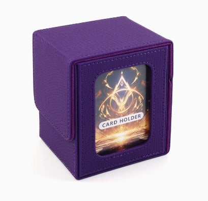 MUNTO - Trading Card Game Deck Box - Purple (100+ Cards)