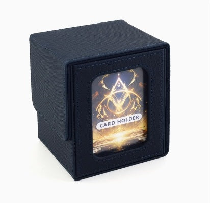 MUNTO - Trading Card Game Deck Box - Blue (100+ Cards)