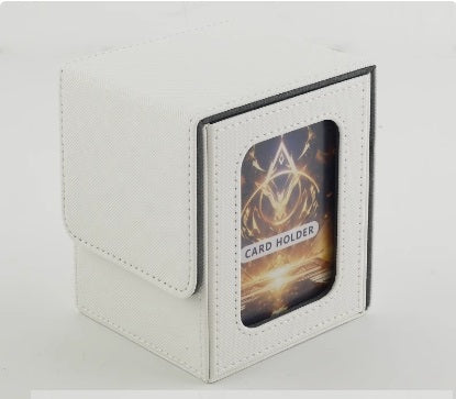 MUNTO - Trading Card Game Deck Box - White (100+ Cards)