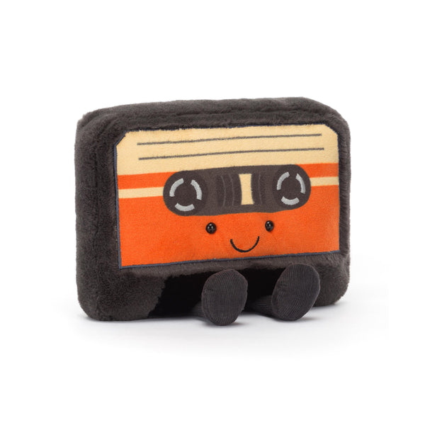 JELLYCAT AMUSEABLES CASSETTE TAPE BLACK 7X18X20CM