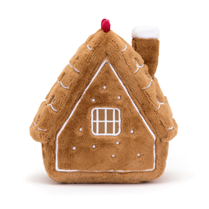 JELLYCAT AMUSEABLE GINGERBREAD HOUSE BEIGE 14X18X22 CM