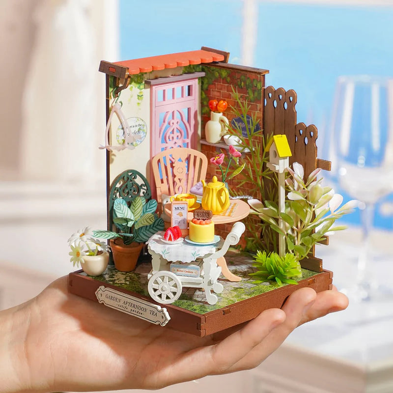 Robotime Rolife Fancy Tea Yard DIY Miniature House DS038