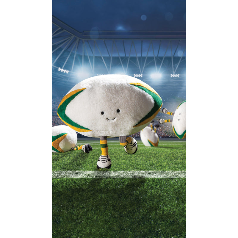 JELLYCAT AMUSEABLES SPORTS AUSTRALIAN RUGBY BALL MULTI-COLOUR 36X58X27 CM