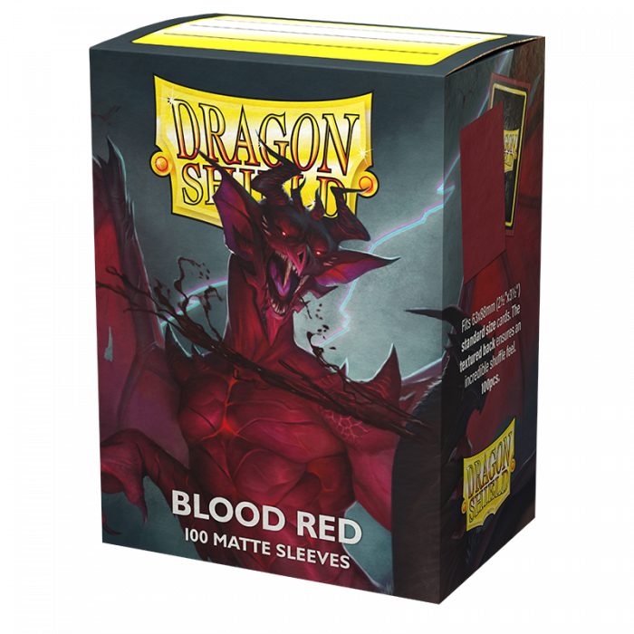 Dragon Shield: Blood Red - Matte Sleeves - Standard Size