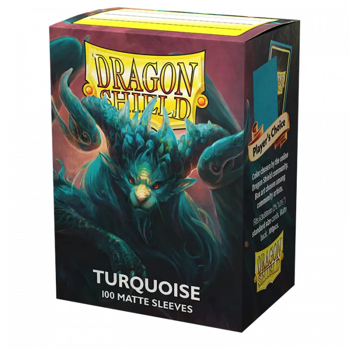 Dragon Shield: Turquoise - Matte Sleeves - Standard Size (100)