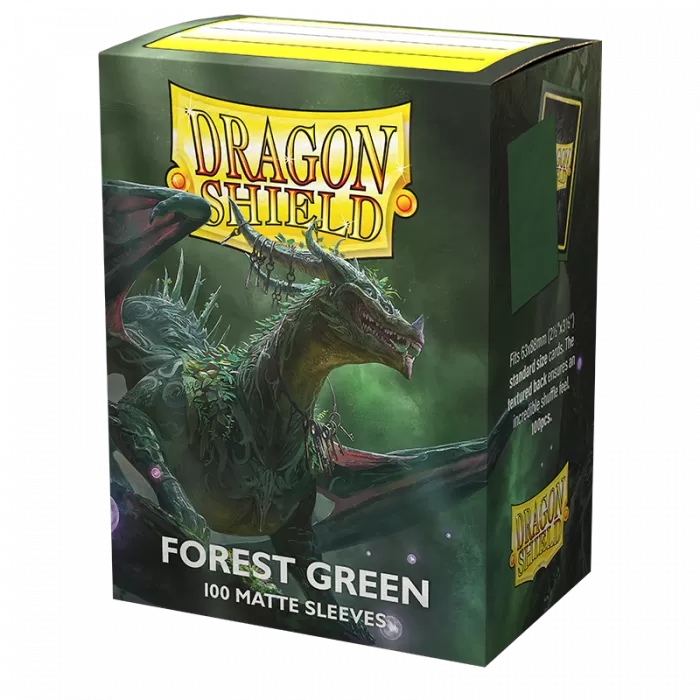 Dragon Shield: Forest Green - Matte Sleeves - Standard Size (100)