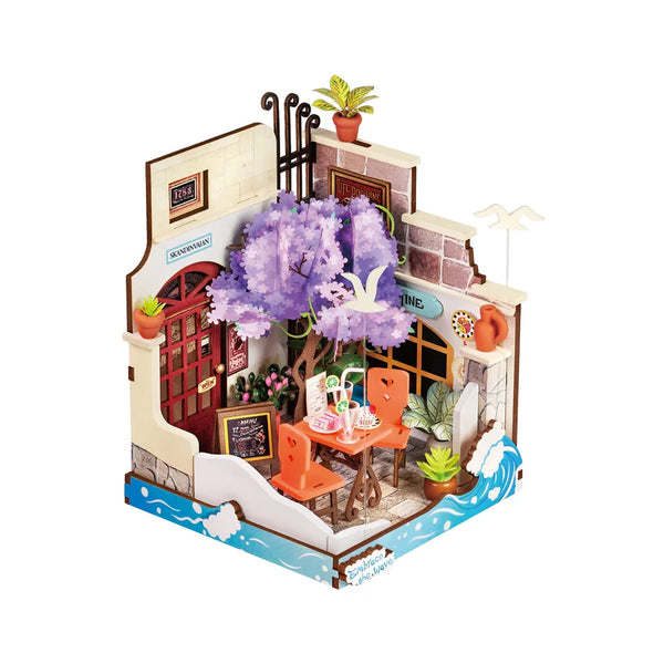 Robotime Rolife Sea Holiday Restaurant DIY Miniature House DS039