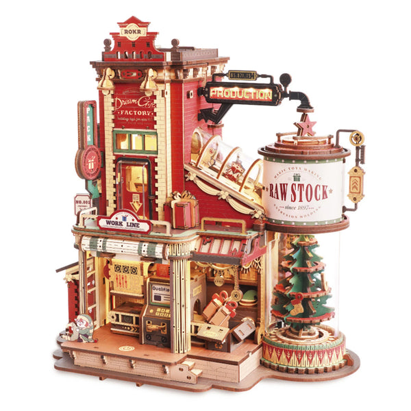 Robotime ROKR Christmas Dream Gift Factory Wooden Music Box EAB01 (Pre-Order)