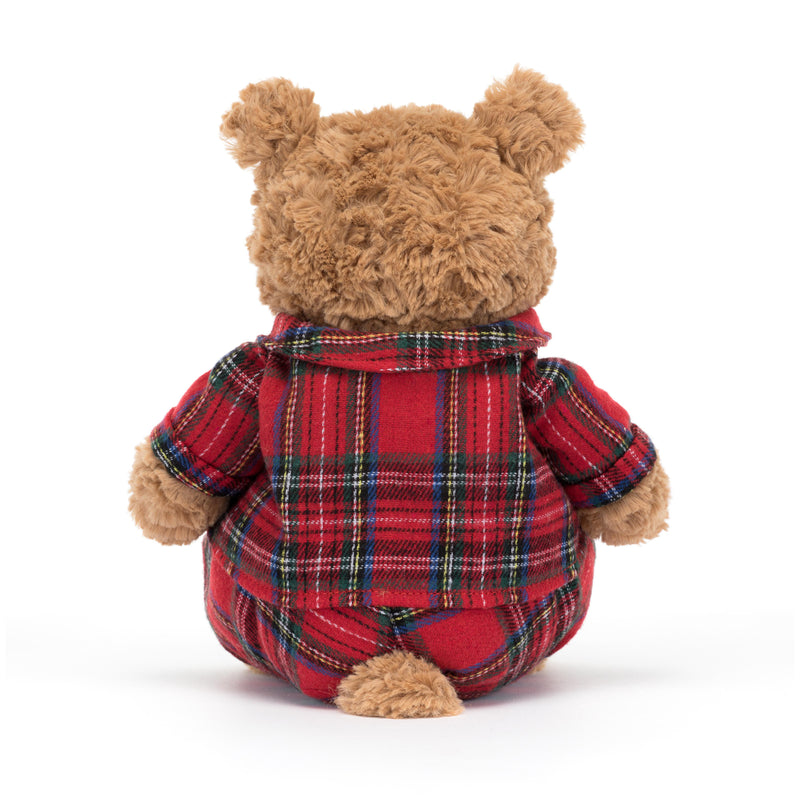 JELLYCAT BARTHOLOMEW BEAR BEDTIME BROWN 8X12X26 CM