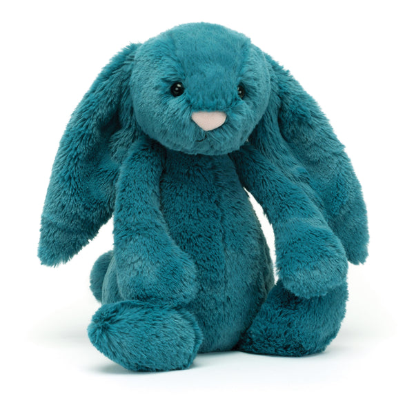 JELLYCAT BASHFUL MINERAL BLUE BUNNY ORIGINAL (MED) BLUE 9X12X31 CM