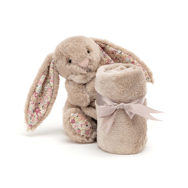 JELLYCAT BLOSSOM BEA BEIGE BUNNY SOOTHER BROWN 34X34X15 CM