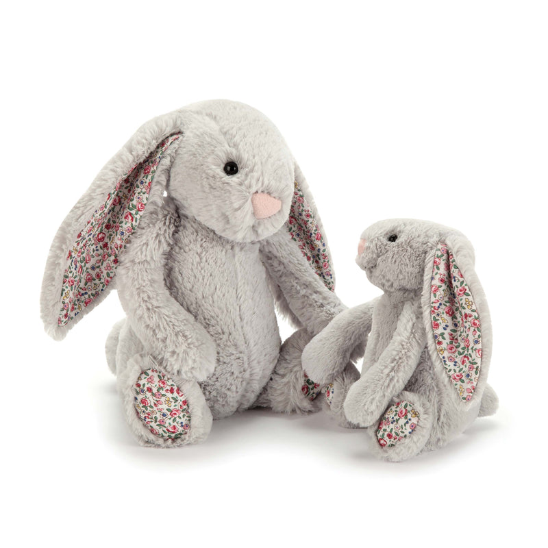 JELLYCAT BLOSSOM BASHFUL SILVER BUNNY ORIGINAL (MED) SILVER 9X12X31 CM