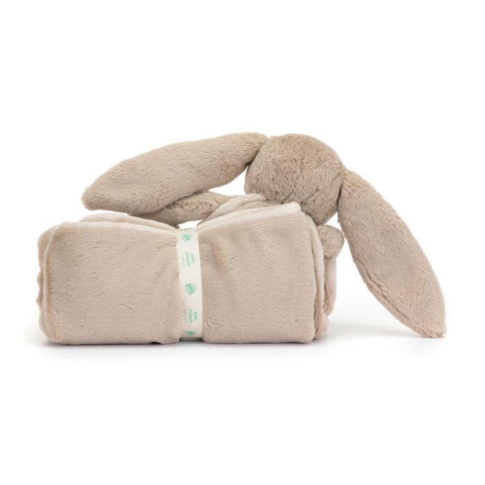 JELLYCAT BASHFUL BEIGE BUNNY BLANKIE 9X70X56 CM