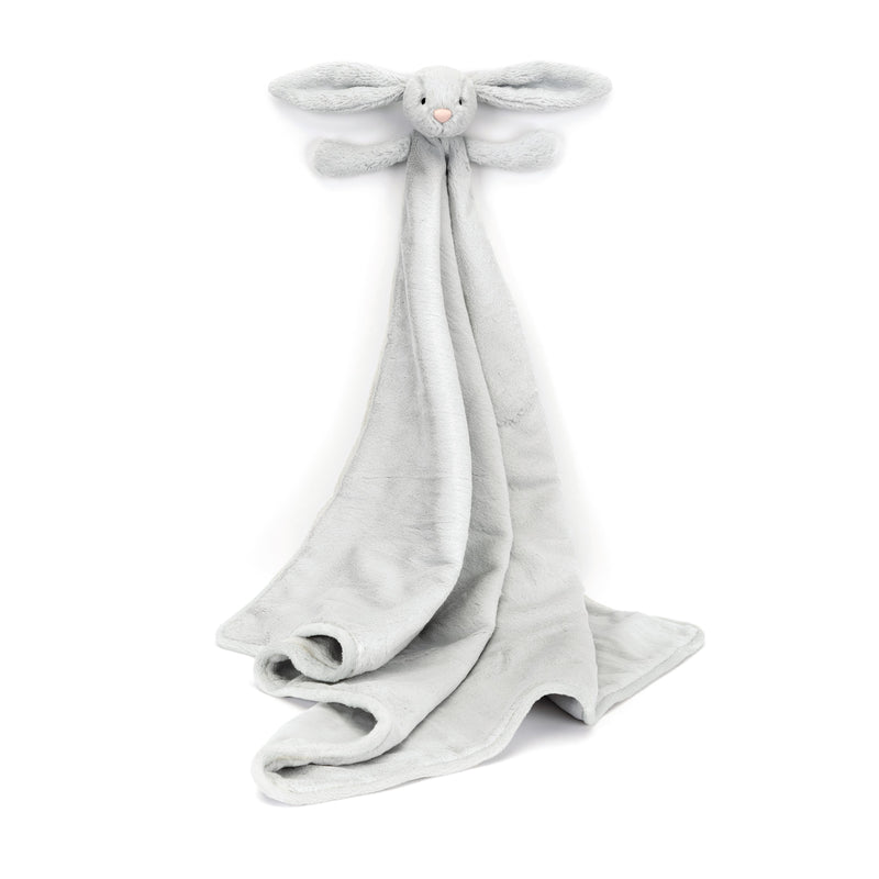 JELLYCAT BASHFUL SILVER BUNNY BLANKIE 9X70X56CM