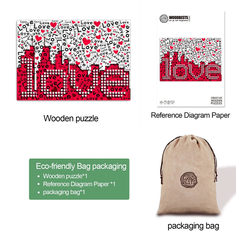 Woodbests - Love Challenge Wooden Jigsaw Puzzle (250-300pcs)(Pre-Order)