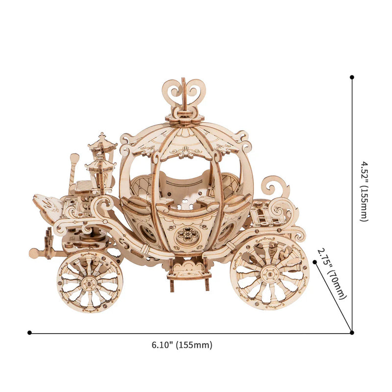 Robotime Rolife Pumpkin Carriage TG302 3D Wooden Puzzle (Pre-Order)